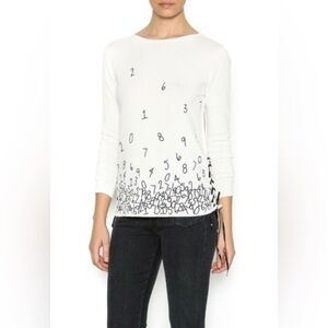 Lisa Todd Number Sweater Small